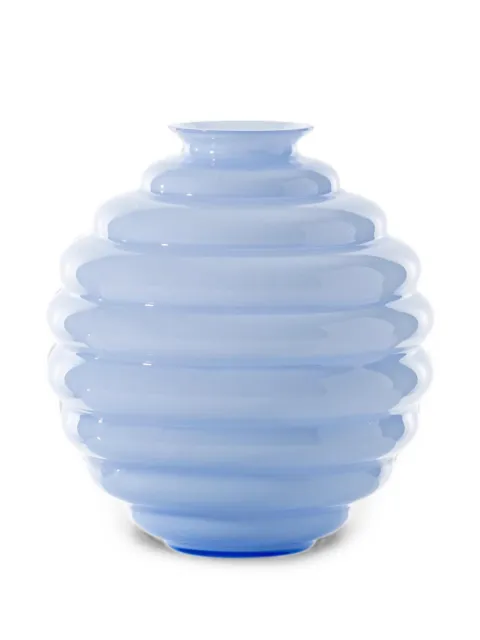 Venini Deco ribbed glass vase
