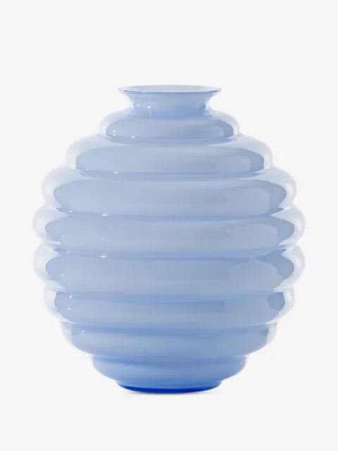 Venini Deco ribbed glass vase
