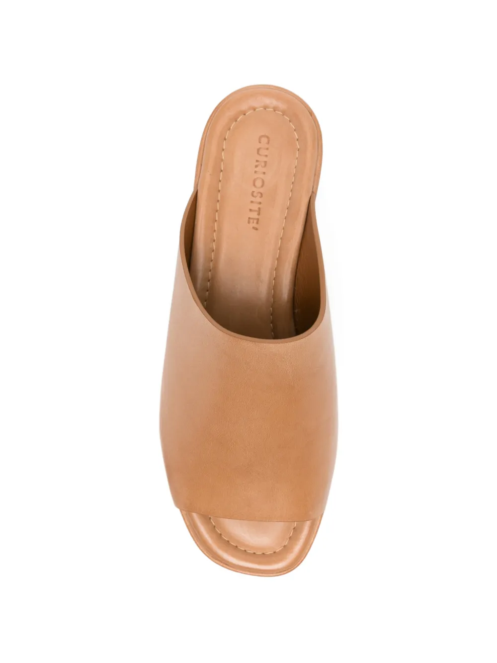 curiositè platform leather sandals Bruin
