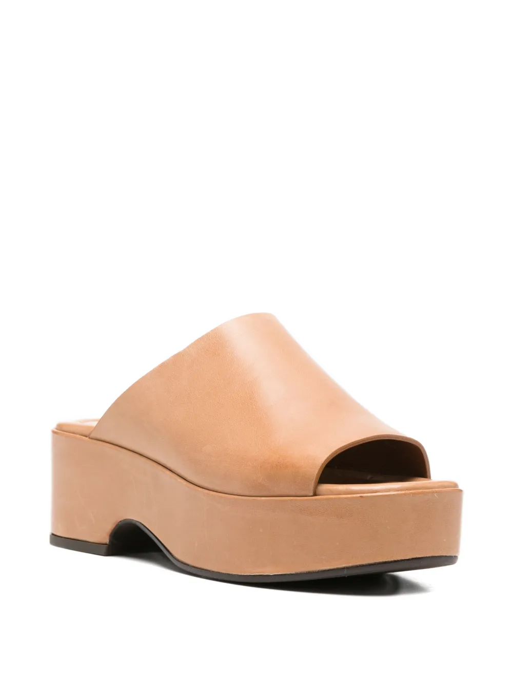 curiositè platform leather sandals Bruin