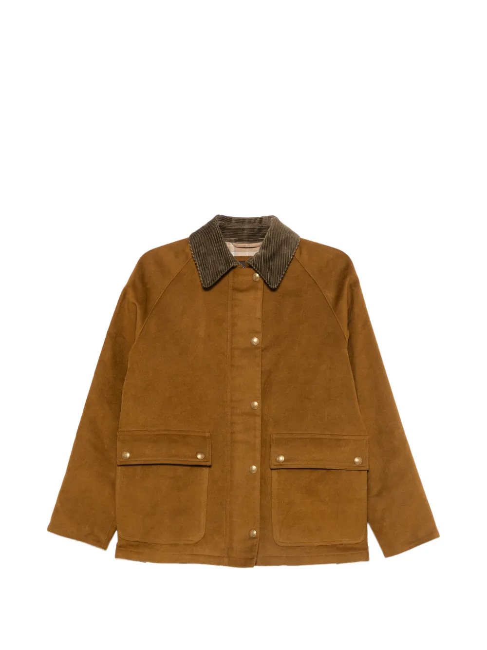 Loro Piana Pre-Owned corduroy-collar jacket - Marrone