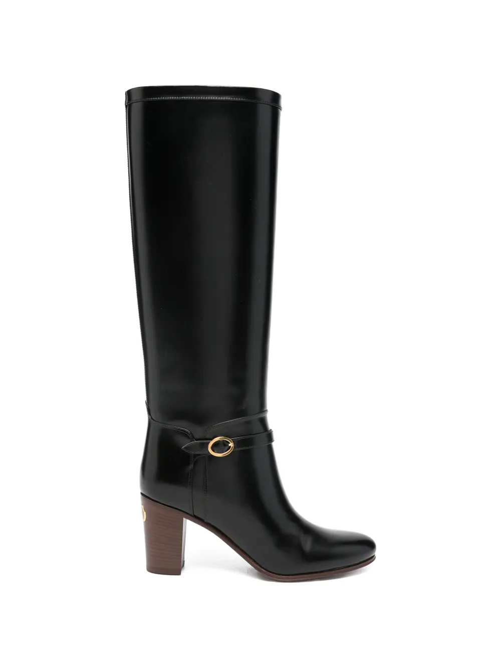 Valentino Garavani Pre-Owned Pattie VLogo-Signature leather boots - Schwarz