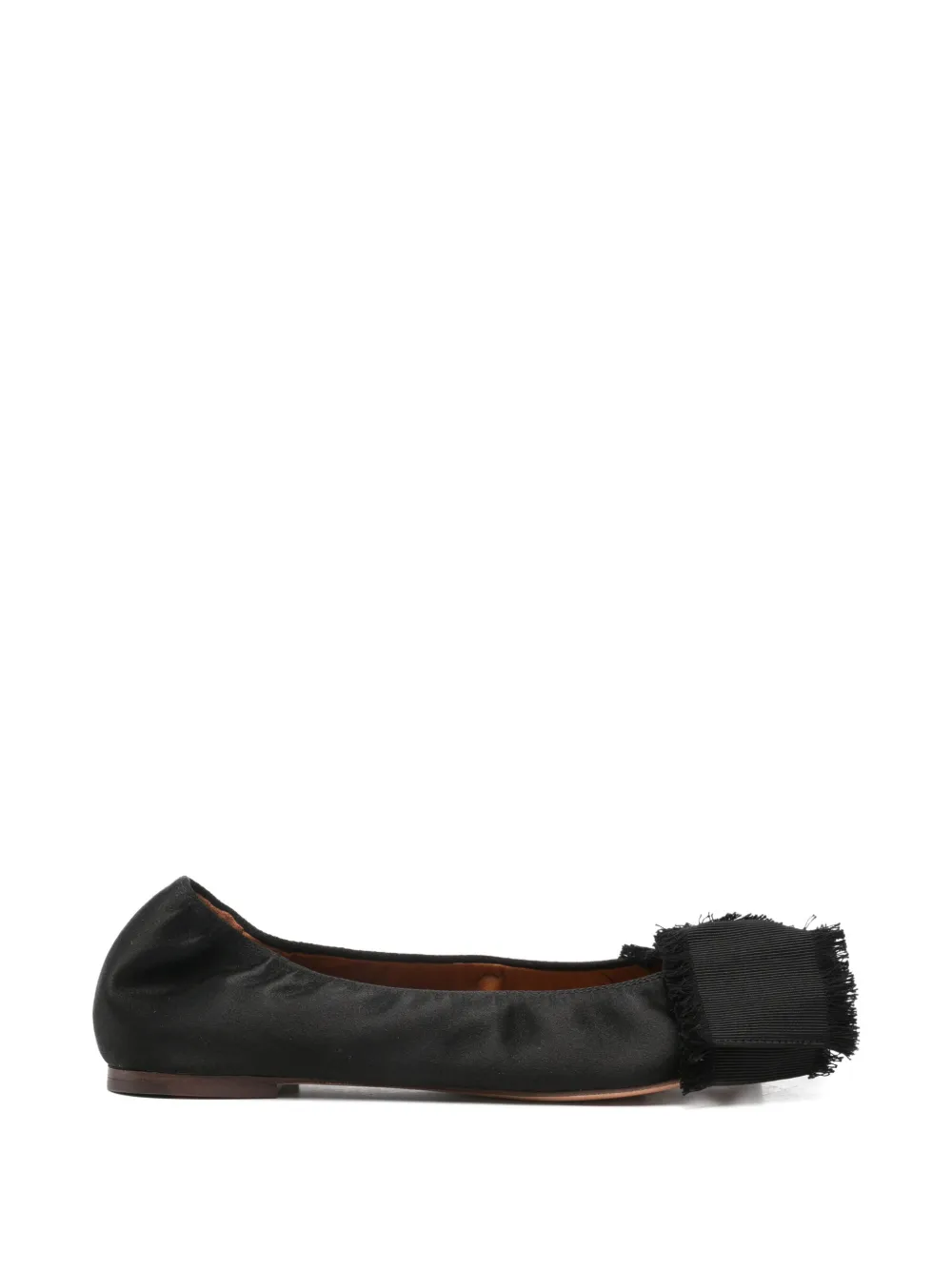 Lanvin Pre-Owned bow-embellished ballet flats - Schwarz