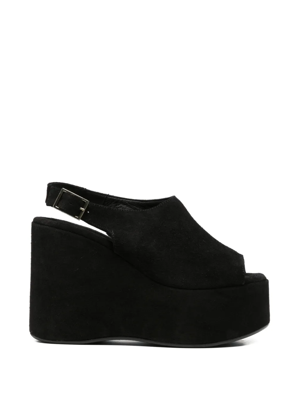 Curiositè suede-finish platform sandals Zwart