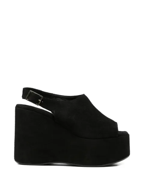 curiositè suede-finish platform sandals