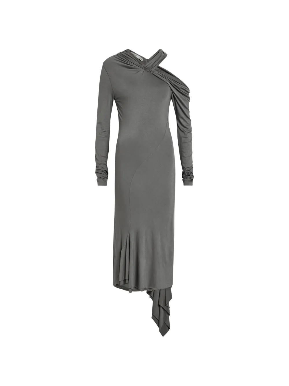 AARON ESH draped asymmetric dress - Grigio