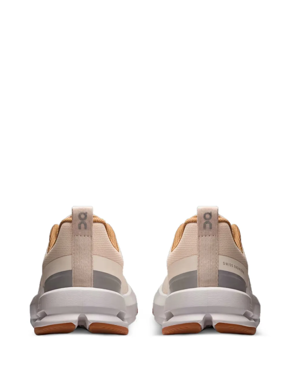 on running kids Cloudnova mesh sneakers met vlakken Beige