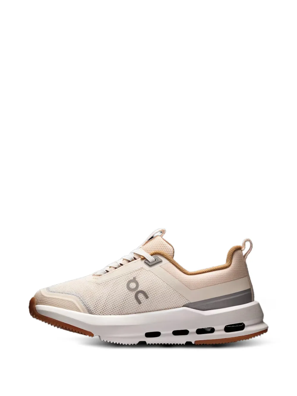 on running kids Cloudnova mesh sneakers met vlakken Beige