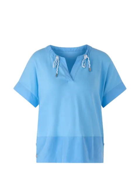 MARCCAIN playera con cordones y cuello en V