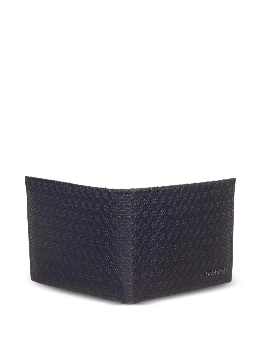 Calvin Klein Portemonnee met monogram-reliëf Zwart