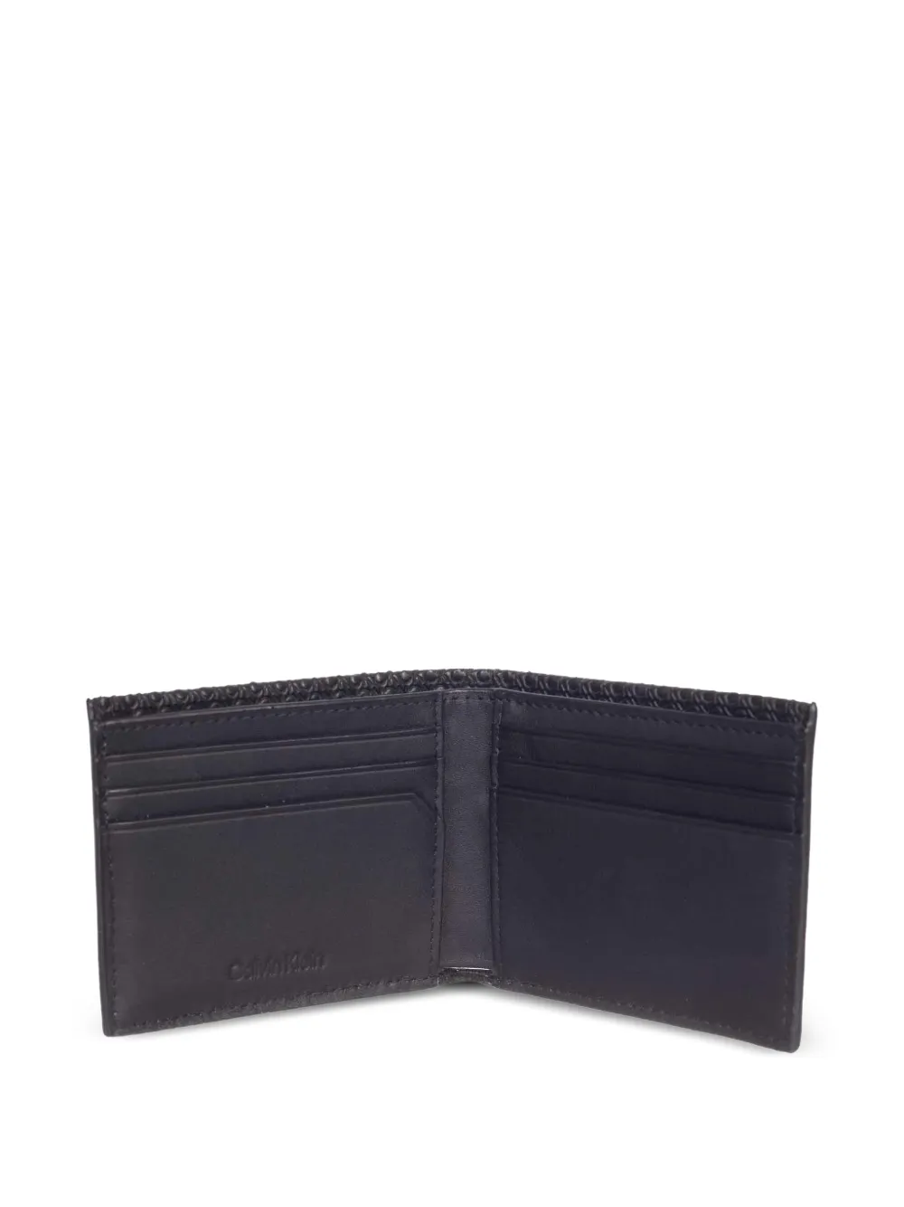 Calvin Klein Portemonnee met monogram-reliëf Zwart