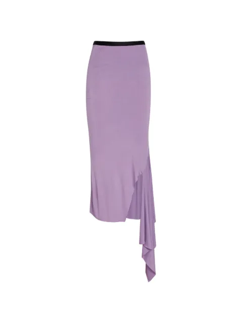 AARON ESH asymmetric draped midi skirt