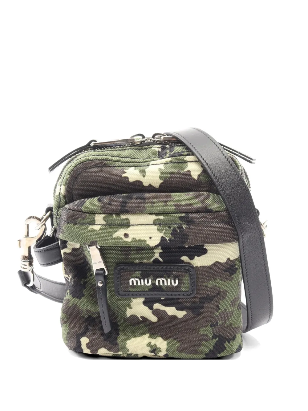 Miu Miu Pre-Owned 2010s camouflage shoulder bag - Grün