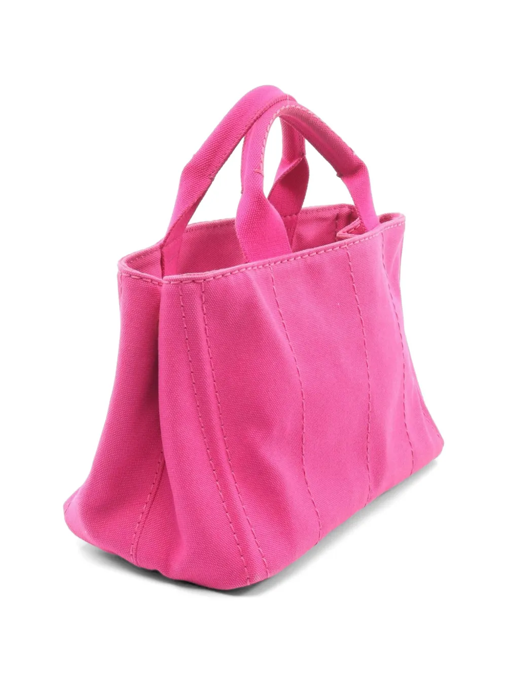 Prada Pre-owned 2000s Canapa Canvas Tote Bag in Pink, view 2