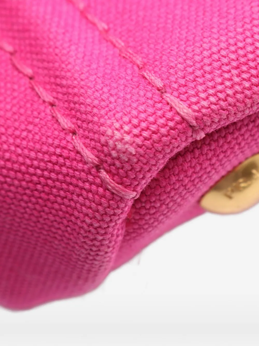 Prada Pre-owned 2000s Canapa Canvas Tote Bag in Pink, view 4