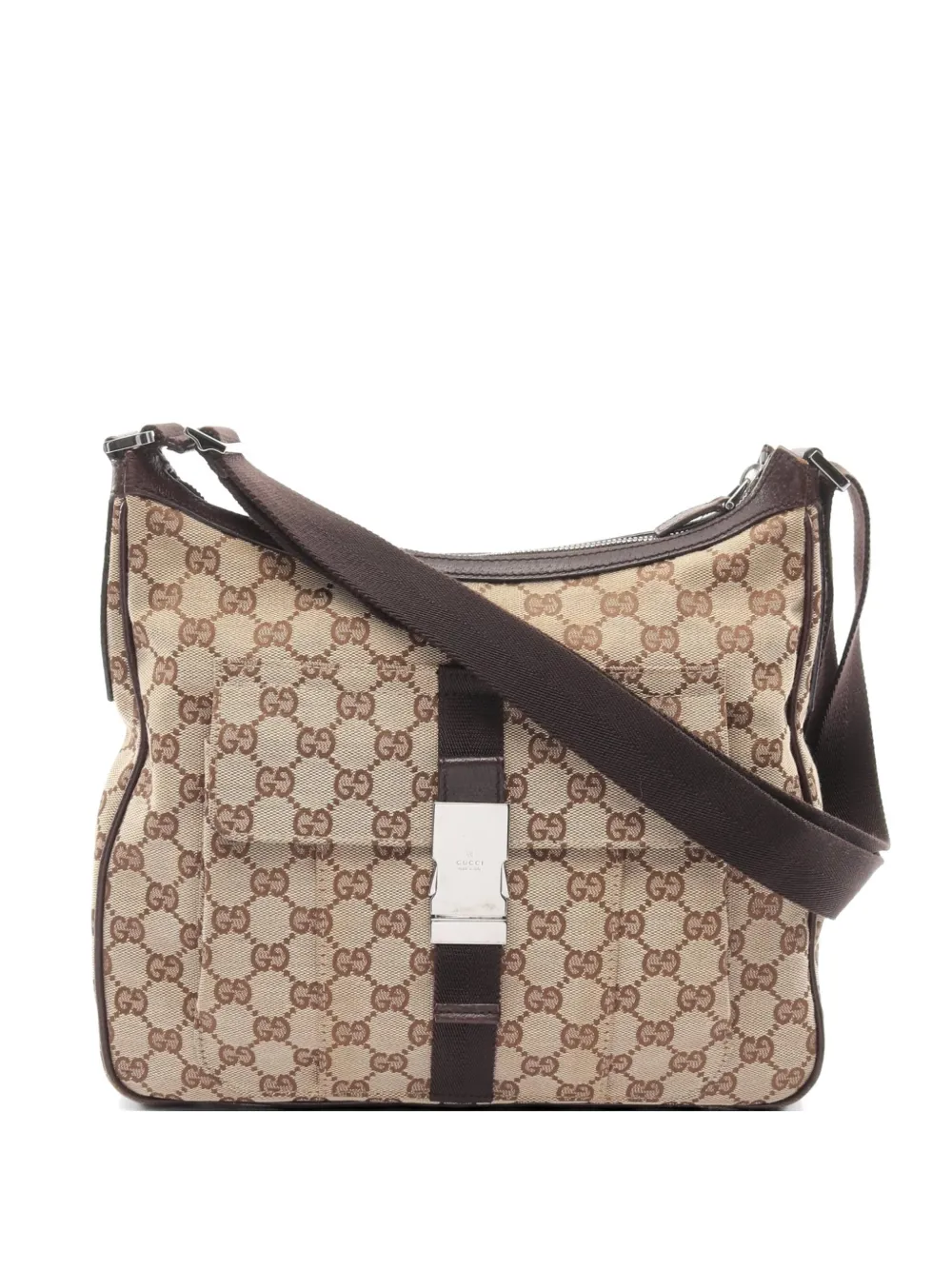 Gucci Pre-Owned 2000s GG canvas shoulder bag - Nude