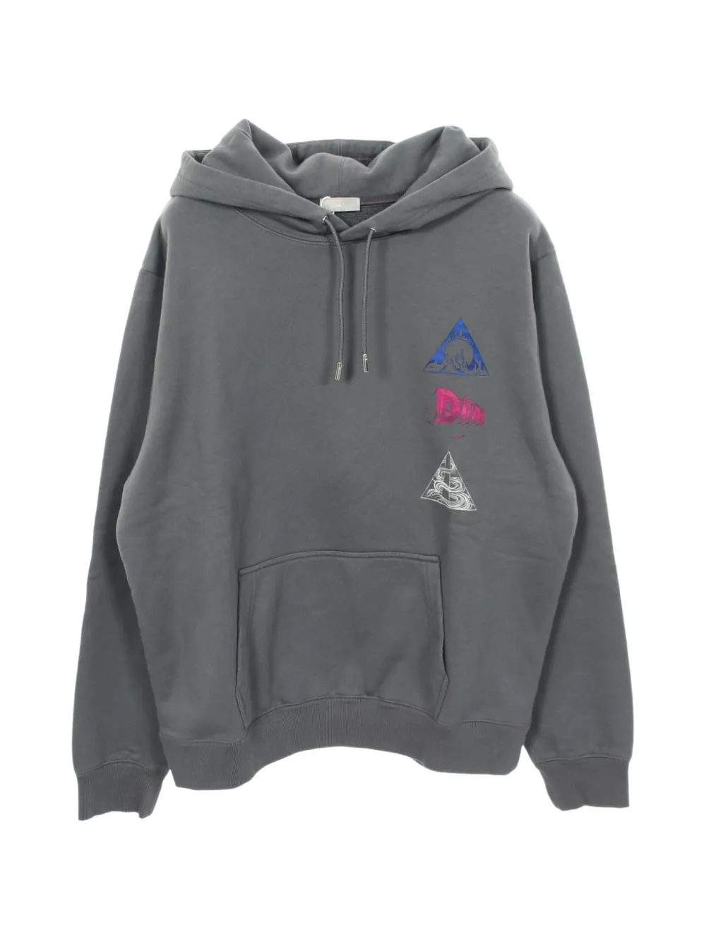 Christian Dior Pre-Owned 2010s graphic-print hoodie - Grau