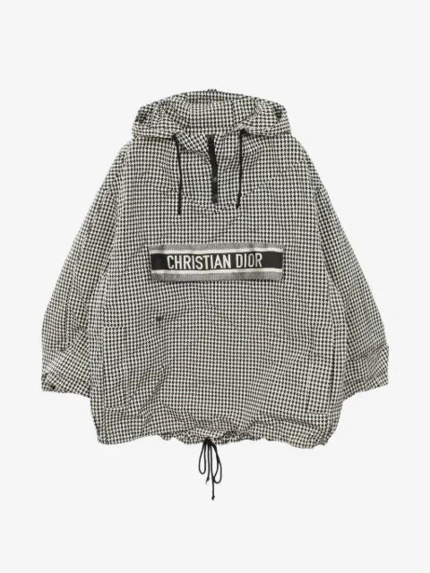 Christian Dior Pre-Owned 2010s houndstooth hooded jacket