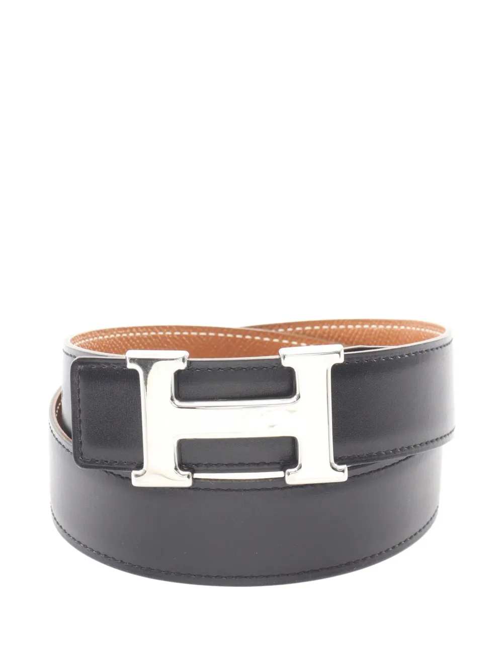 Hermès Pre-Owned 1997 Constance H-belt reversible belt - Nero