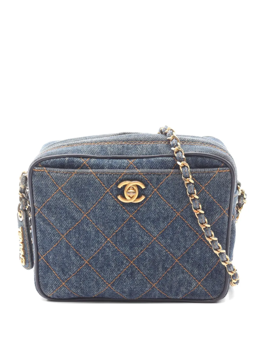 CHANEL Pre-Owned 1996-1997 matelasse chain shoulder bag - Blu