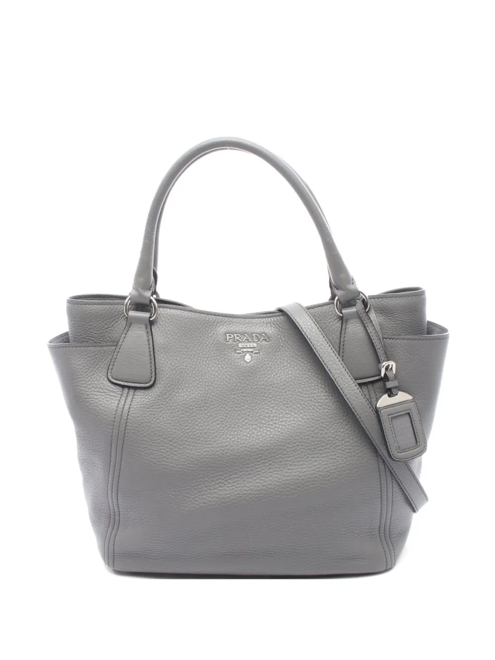 Prada Pre-Owned 2010s Daino Vitello handbag - Grau