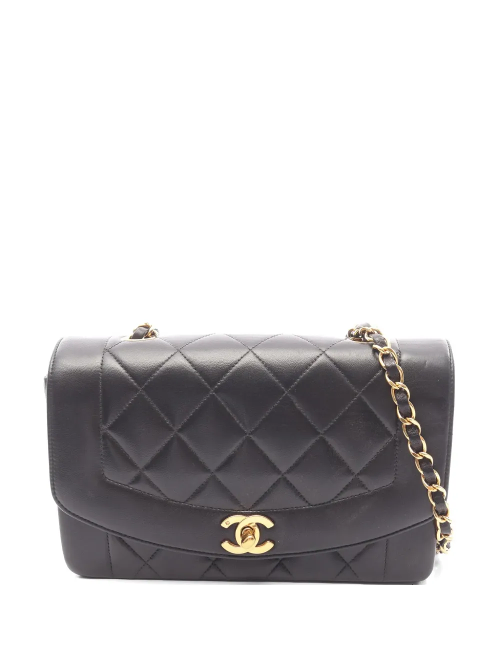CHANEL Pre-Owned 1991-1994 Diana Flap Matelassé shoulder bag - Black