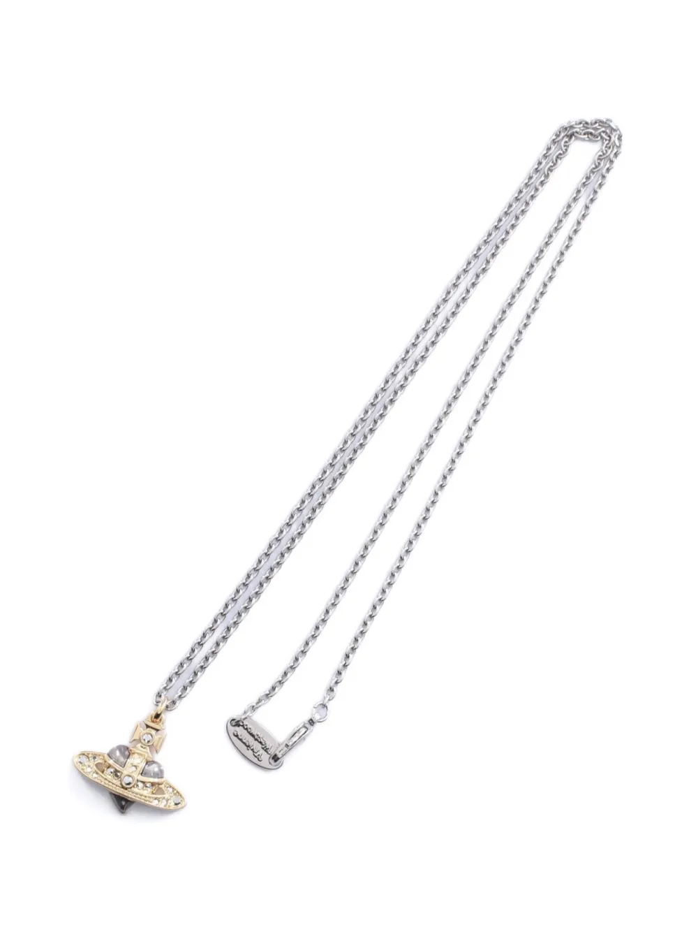 Vivienne Westwood Pre-Owned Orb heart necklace - Oro