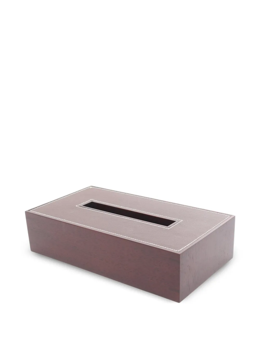 Hermès Pre-Owned PM Playard leather-trim tissue case - Braun