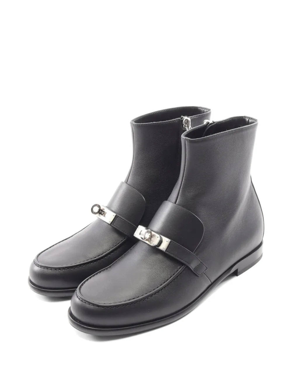Hermès Pre-Owned Kelly buckled boots - Black