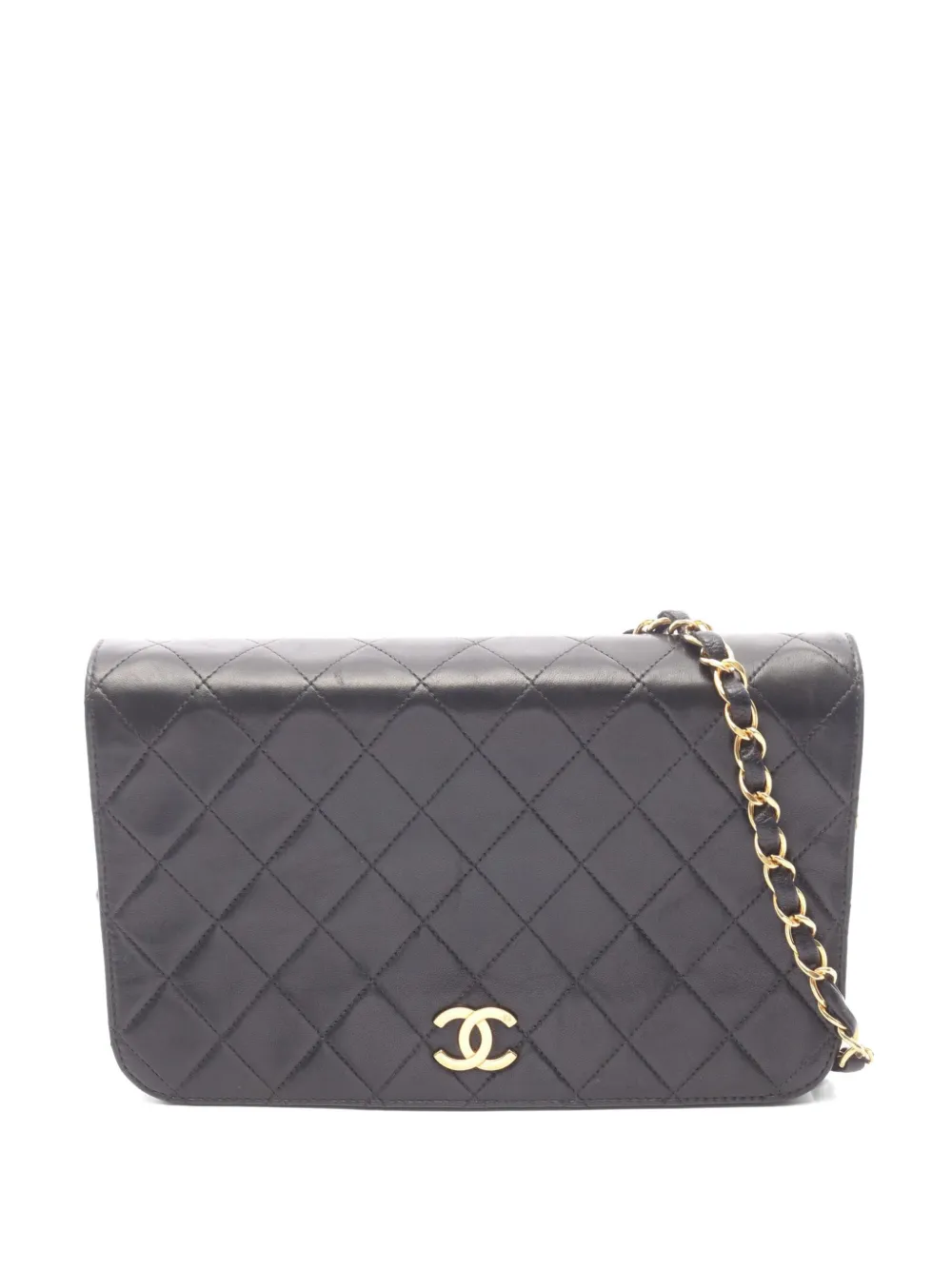 CHANEL Pre-Owned 1996-1997 Matelasse full-flap shoulder bag - Nero