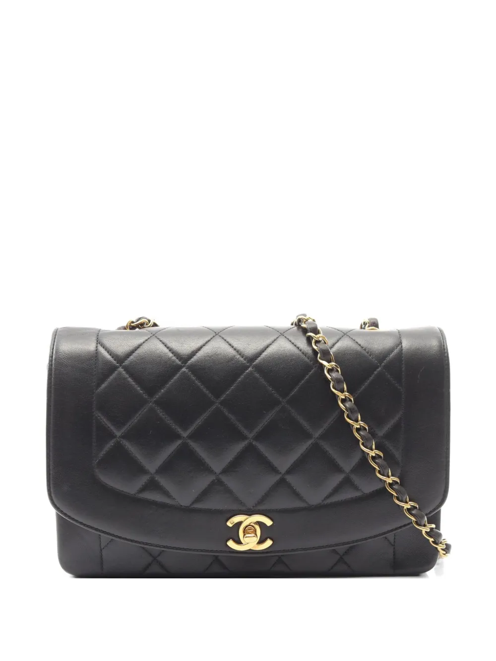 CHANEL Pre-Owned 1991-1994 Diana Matelassé shoulder bag - Black
