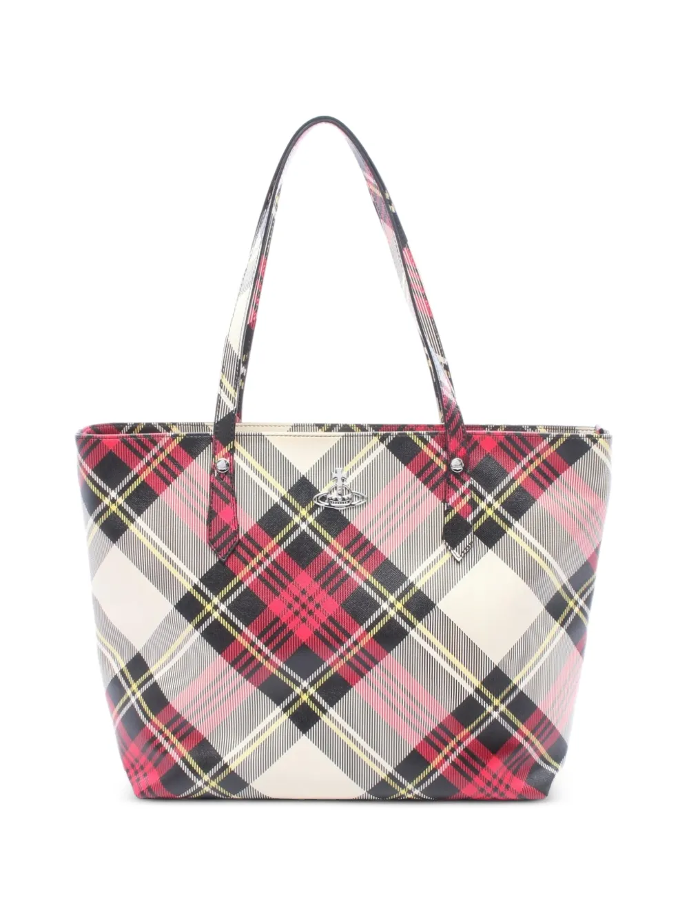 Vivienne Westwood Pre-Owned 2020s Shopper tartan tote bag - Rosso