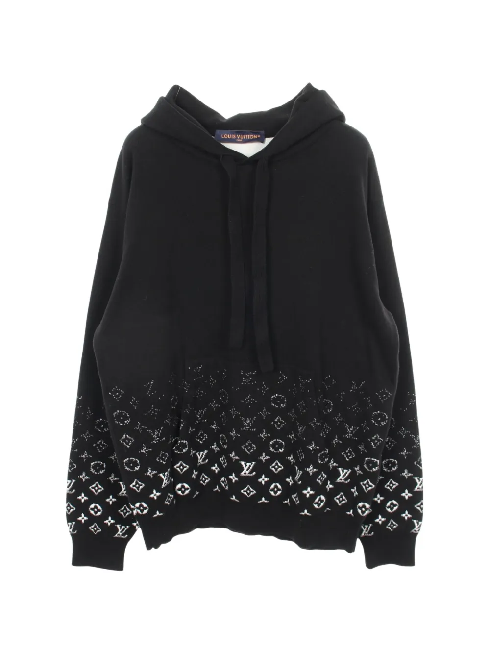 Louis Vuitton Pre-Owned 2010s Monogram gradient hoodie - Nero