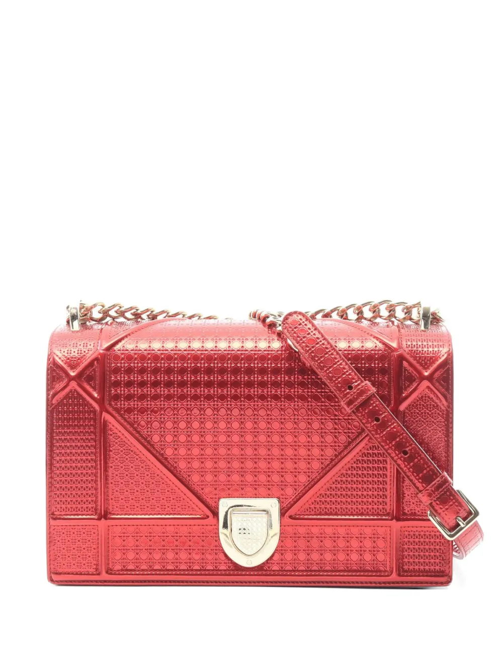 Christian Dior Pre-Owned 2010s Diorama chain shoulder bag - Rot