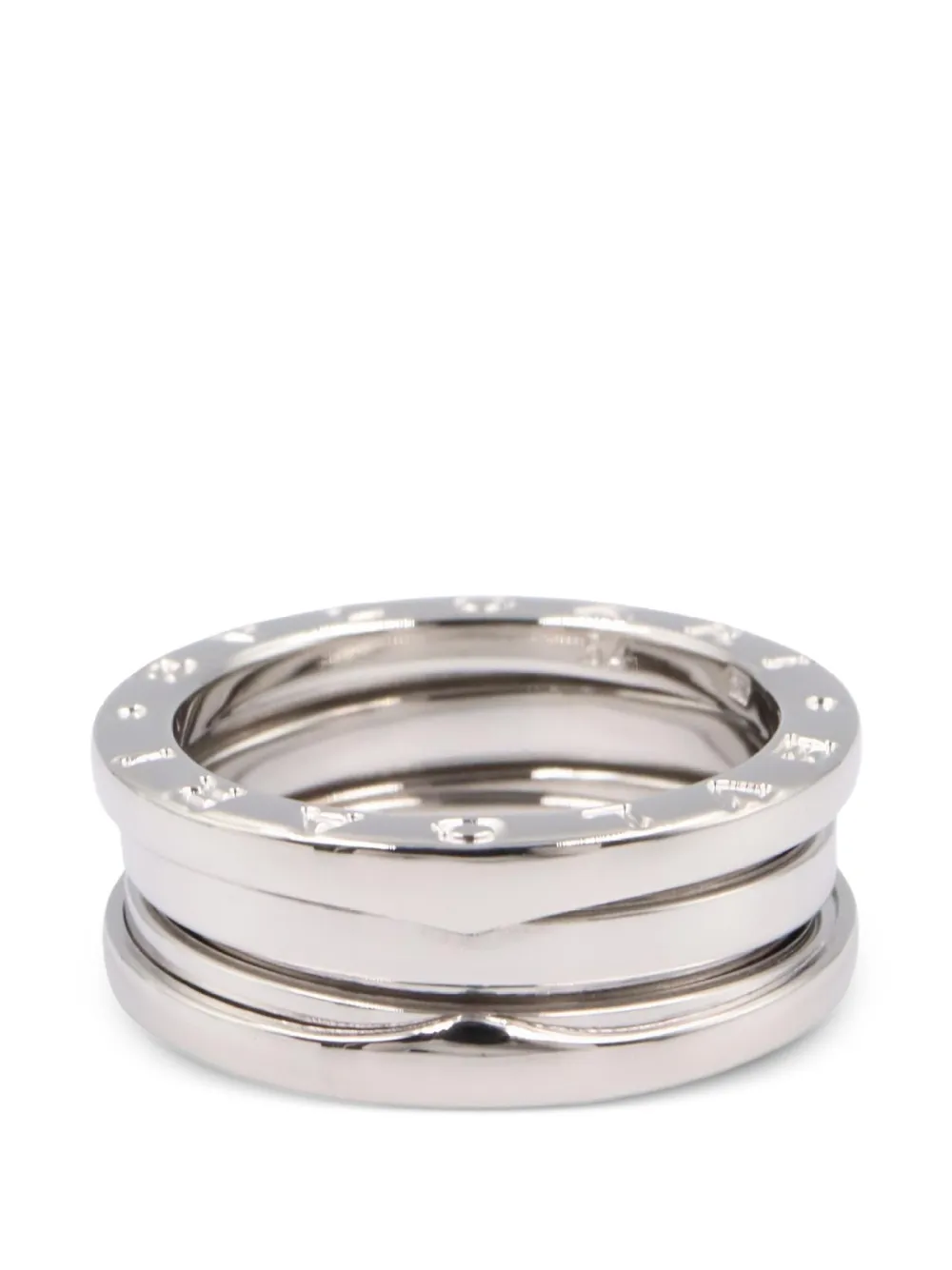 Bvlgari Pre-Owned 2010s B-zero1 three-band ring - Argento