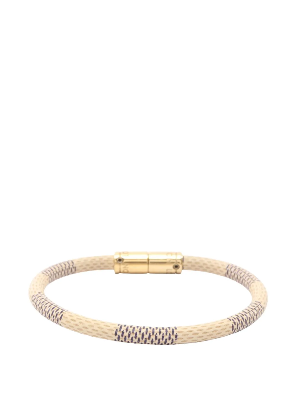 Louis Vuitton Pre-Owned 2012 Keep It Damier Azur bracelet - Toni neutri
