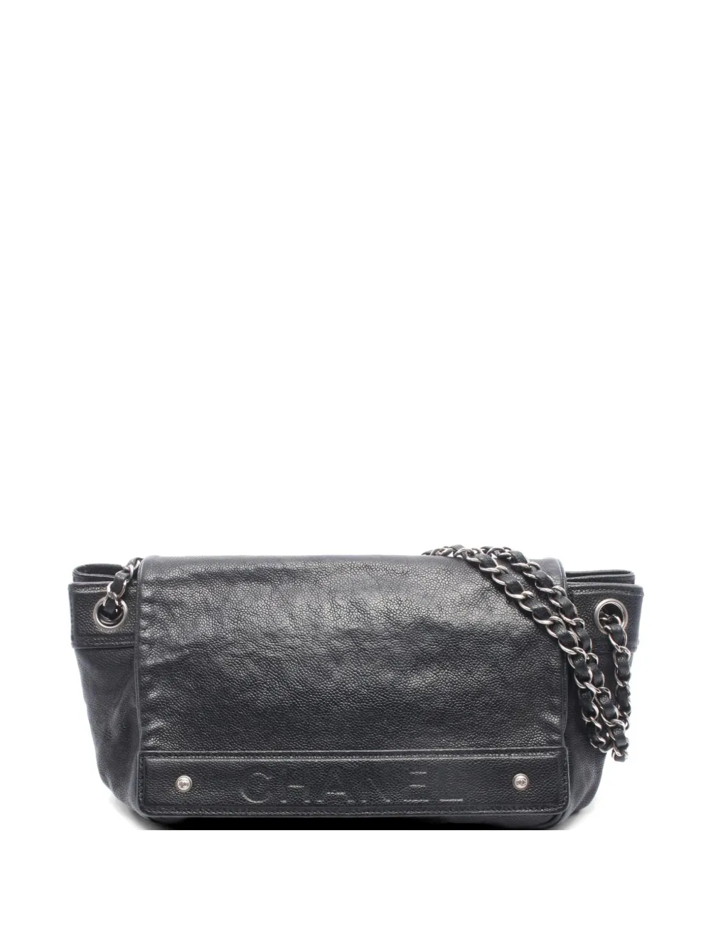 CHANEL Pre-Owned 2005–2006 caviar-textured chain-strap shoulder bag - Schwarz