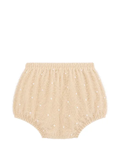 JESURUM BABY pantalones cortos de encaje con lentejuelas