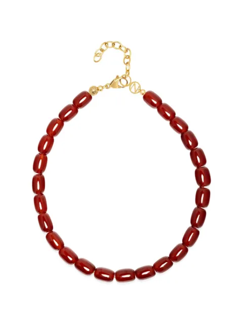 Nialaya Jewelry collar con cuentas de ágata