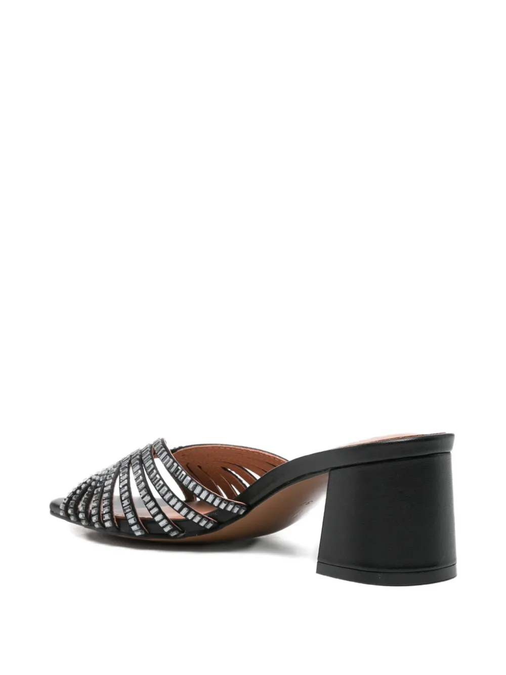 Bibi Lou Serabi crystal-embellished caged sandals Zwart