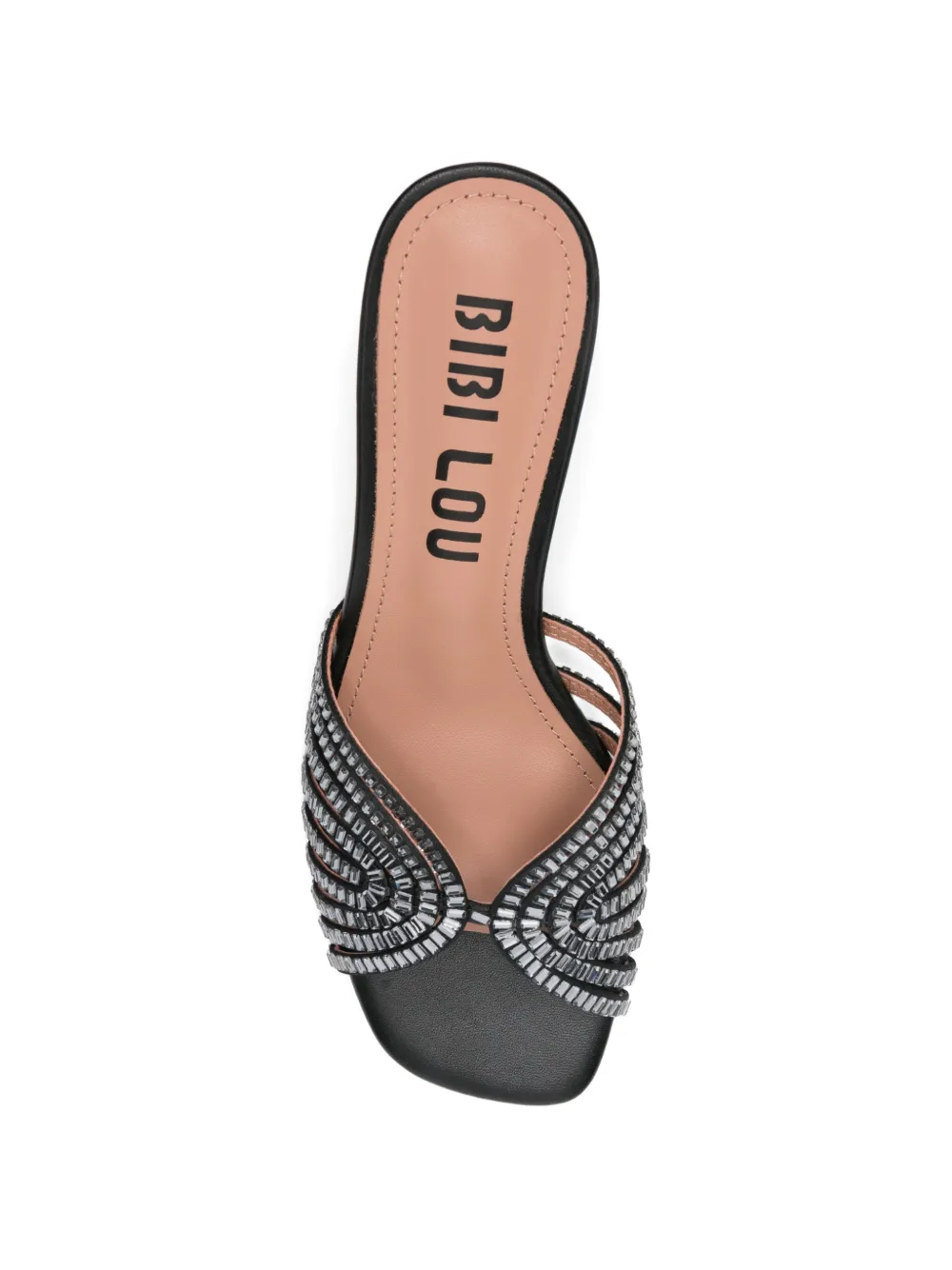 Bibi Lou Serabi crystal-embellished caged sandals Zwart