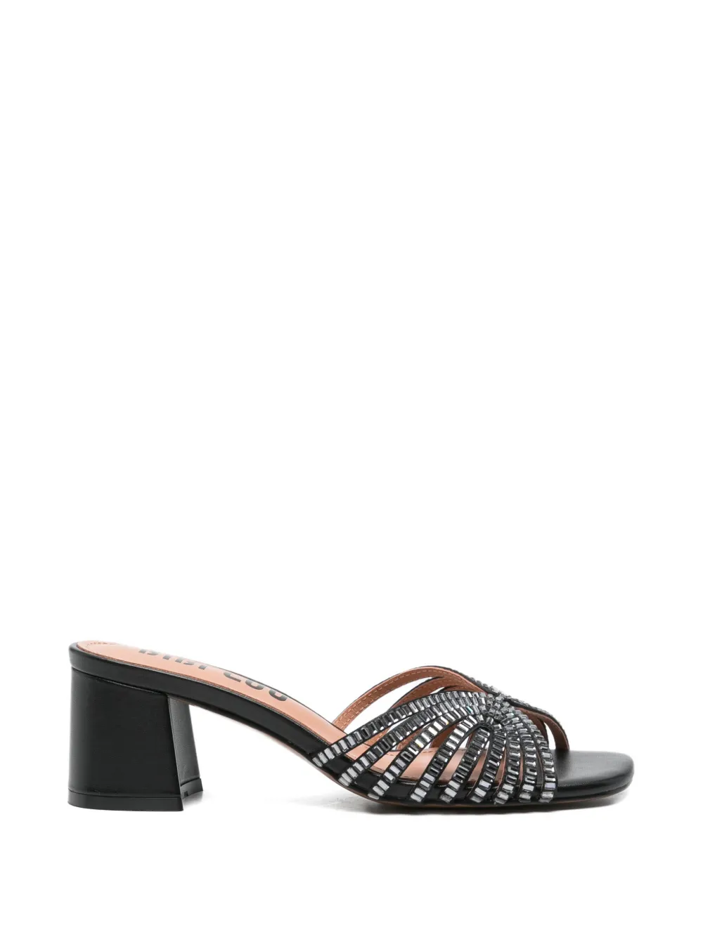 Bibi Lou Serabi crystal-embellished caged sandals Zwart