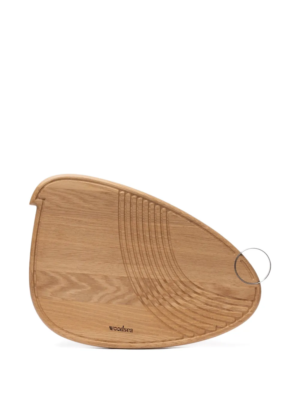 woodsea engraved metal-ring serving board - Nude