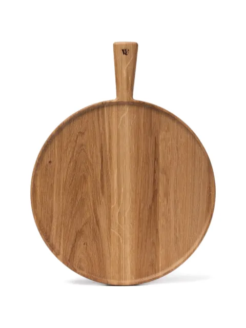 woodsea logo-engraved circular serving board