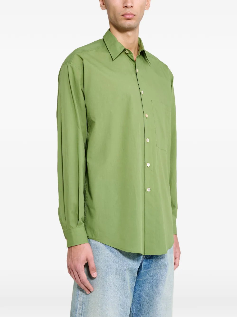  Auralee Camisa De Algodón - Verde 