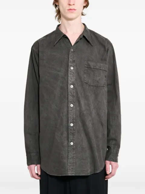 TAIGA TAKAHASHI narrow-collar shirt