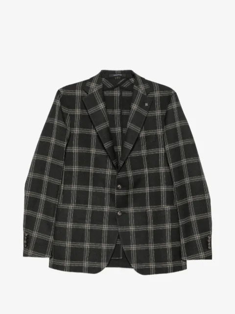 Tagliatore check-pattern single-breasted blazer