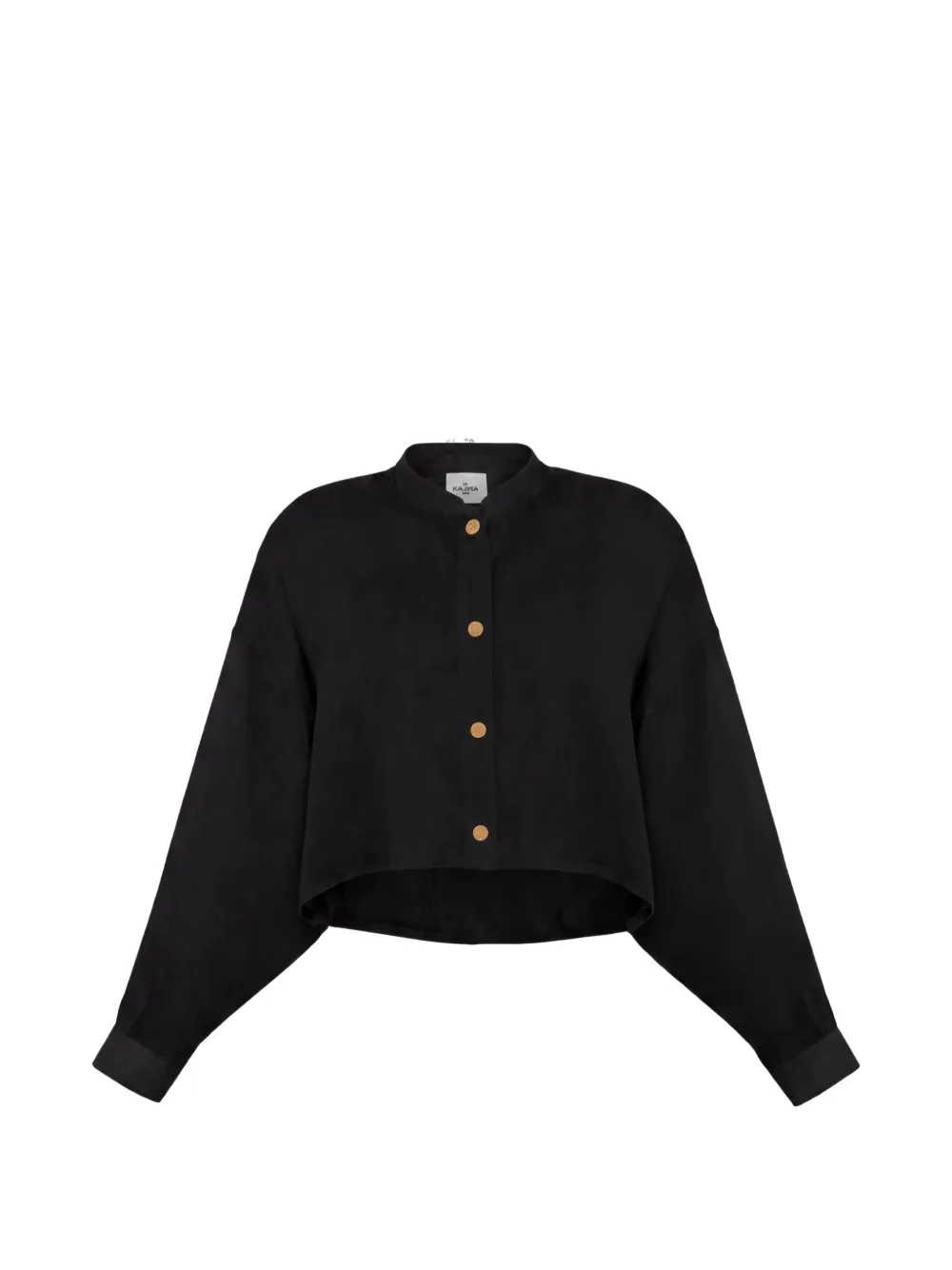 Le Kasha Yona cropped long-sleeve shirt - Schwarz