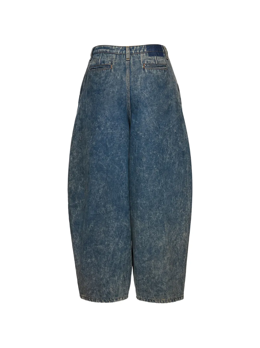 Magda Butrym Geplooide jeans met acid wassing Blauw