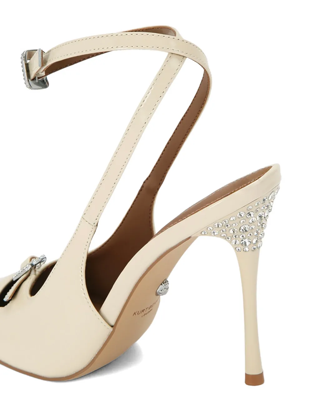 Kurt Geiger London Pumps verfraaid met kristallen en gespsluiting Beige